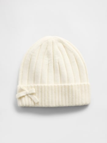 Kids CashSoft Bow Beanie