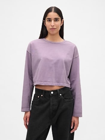 Organic Cotton VintageSoft Heavyweight Crop T-Shirt