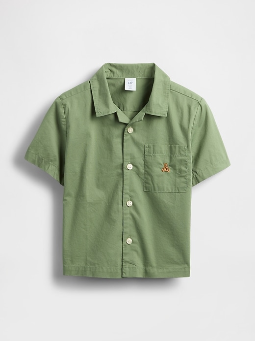 Image number 1 showing, Baby & Toddler Organic Cotton Poplin Cabana Shirt