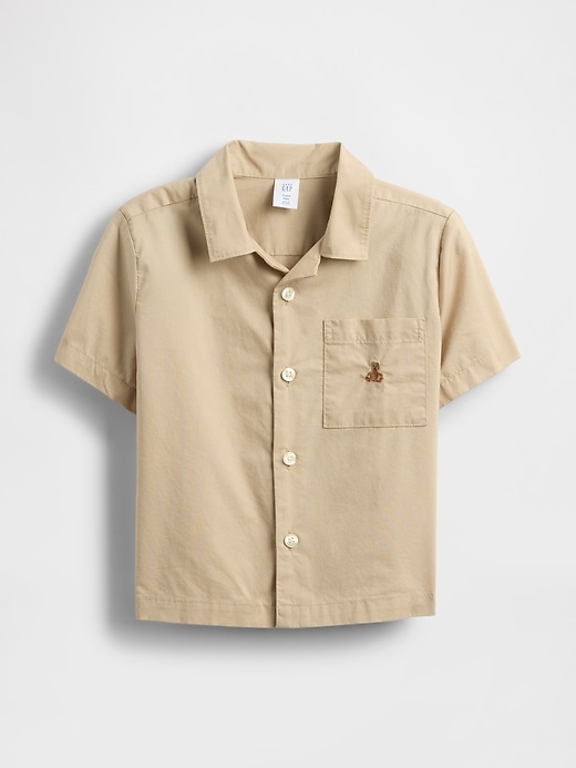 Image number 1 showing, Baby & Toddler Organic Cotton Poplin Cabana Shirt