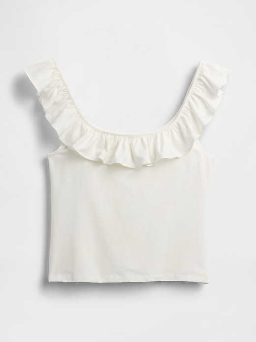 Image number 4 showing, Modern Ruffle Crop Tank Top