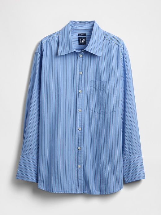 Image number 4 showing, Organic Cotton Poplin Big Shirt