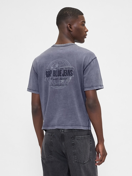 Image number 3 showing, Heavyweight Crop Graphic T-Shirt