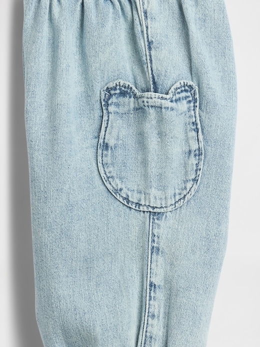 Image number 3 showing, Baby Bear Pocket Denim Joggers