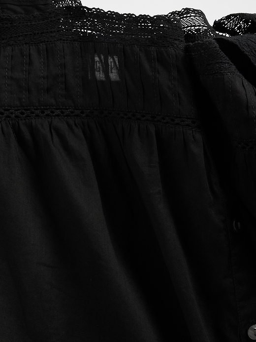 Image number 5 showing, Lace-Trim Square-Neck Top