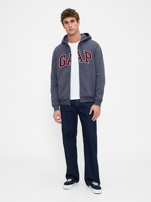 Image number 2 showing, VintageSoft Arch Logo Full-Zip Hoodie