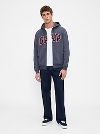 VintageSoft Arch Logo Full-Zip Hoodie | Gap