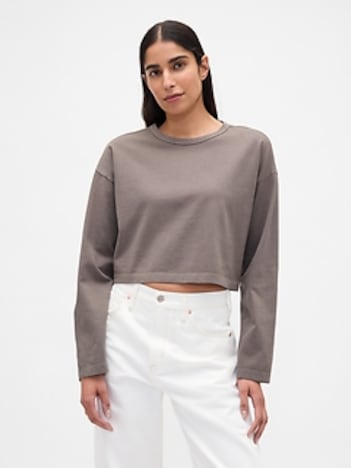 Organic Cotton VintageSoft Heavyweight Crop T-Shirt