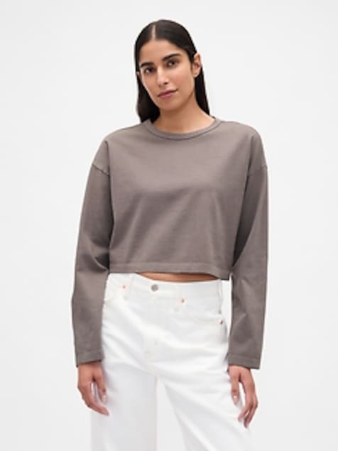 Organic Cotton VintageSoft Heavyweight Crop T-Shirt