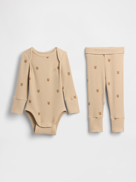 Image number 1 showing, Baby Grow-With-Me TinyRib Outfit Set