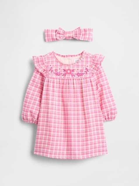 Baby Gingham Dress Set