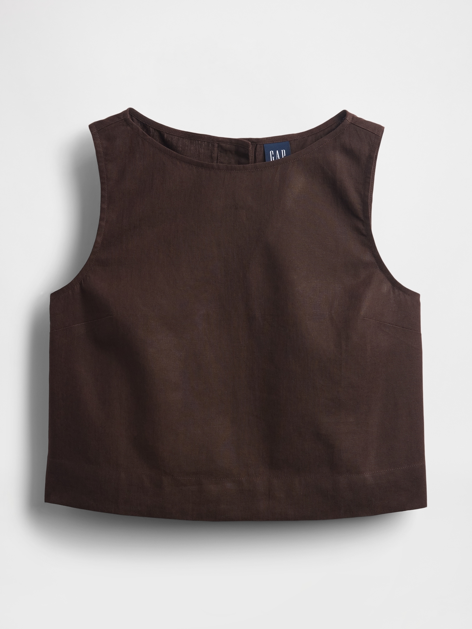 Gap Linen-blend Crop Shell Tank Top