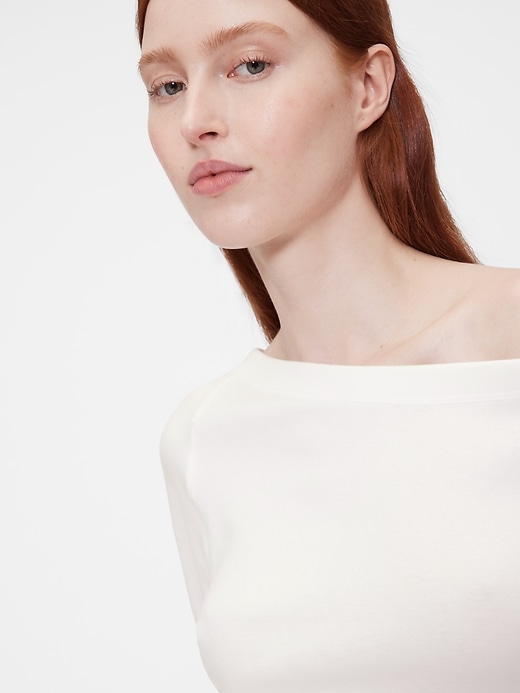 Image number 4 showing, GapStudio Modern Off-Shoulder Top