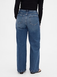 Curvy High Rise Stride Wide-Leg Jeans