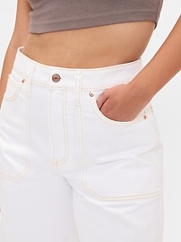 Curvy High Rise Barrel Jeans