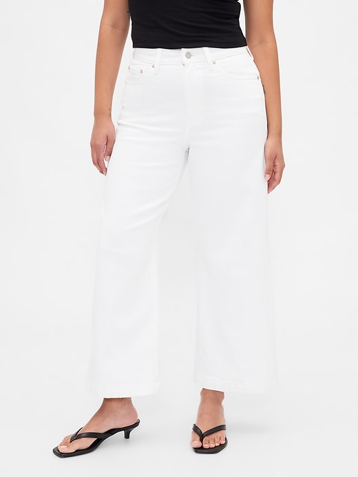 Image number 2 showing, Curvy High Rise Stride Wide-Leg Ankle Jeans