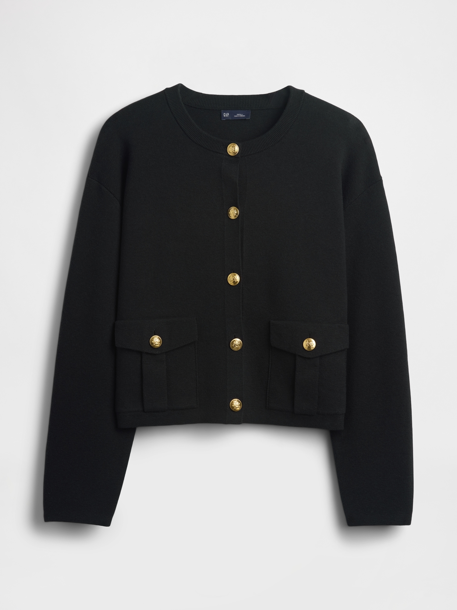 Cotton-Blend Pocket Cardigan Sweater | Gap