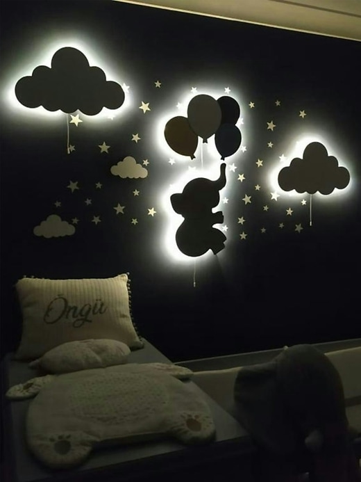 Image number 3 showing, LumiDreams Wall Light Elephant