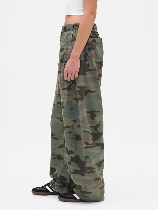 Image number 3 showing, Mid Rise Barrel Parachute Pants