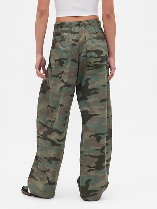 Image number 4 showing, Mid Rise Barrel Parachute Pants
