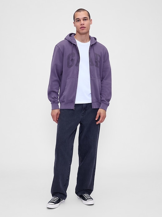 Image number 2 showing, VintageSoft Arch Logo Full-Zip Hoodie
