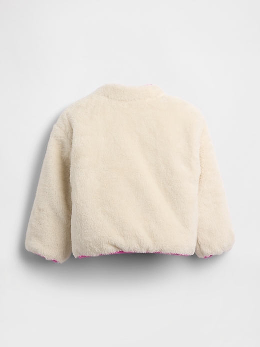 Image number 2 showing, Baby & Toddler Lightweight Sherpa Reversible Jacket
