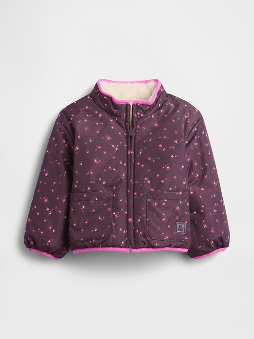 Image number 3 showing, Baby & Toddler Lightweight Sherpa Reversible Jacket