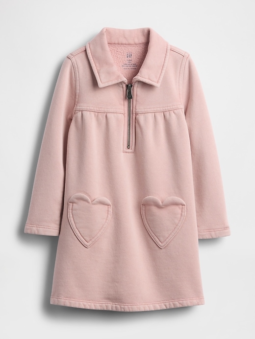 Image number 2 showing, Baby & Toddler VintageSoft Half-Zip Dress
