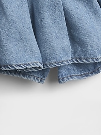 Baby & Toddler Pleated Denim Skort