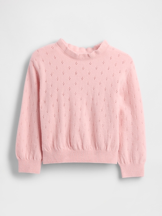 Image number 2 showing, Baby & Toddler CashSoft Pointelle Sweater