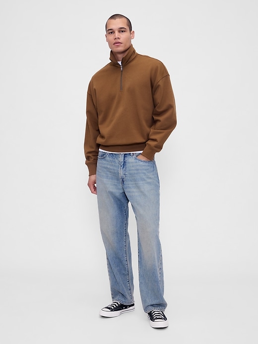 Image number 2 showing, Heavyweight Oversized Quarter-Zip Pullover