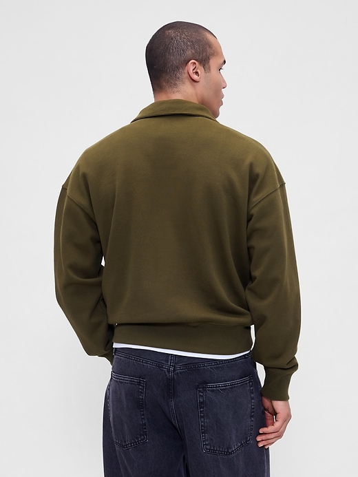 Image number 3 showing, Heavyweight Oversized Quarter-Zip Pullover