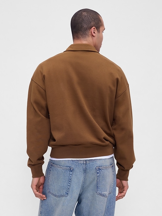 Image number 3 showing, Heavyweight Oversized Quarter-Zip Pullover