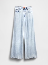 GapStudio Mid Rise Draped Denim Baggy Jeans