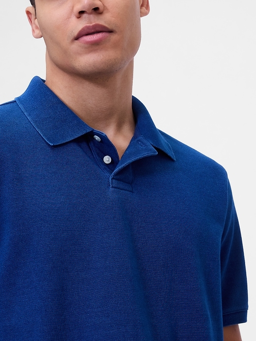 Image number 4 showing, Relaxed Pique Polo Shirt