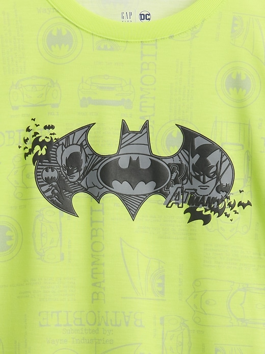 Image number 3 showing, Kids Batman Recycled PJ Short Set