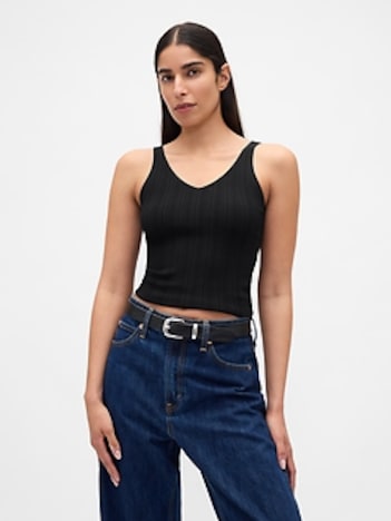 Rib Sweater Tank Top