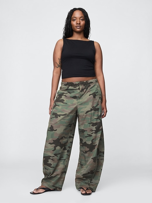 Image number 5 showing, Mid Rise Barrel Parachute Pants