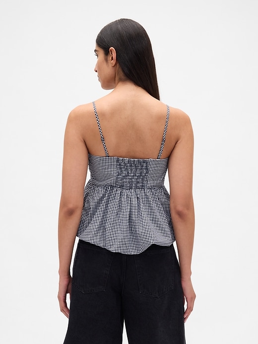 Image number 3 showing, Poplin Bubble Crop Top