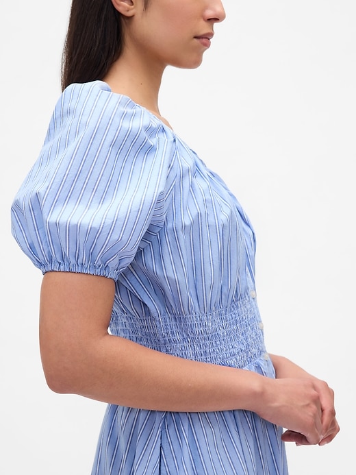 Image number 4 showing, Puff-Sleeve Midi Dress