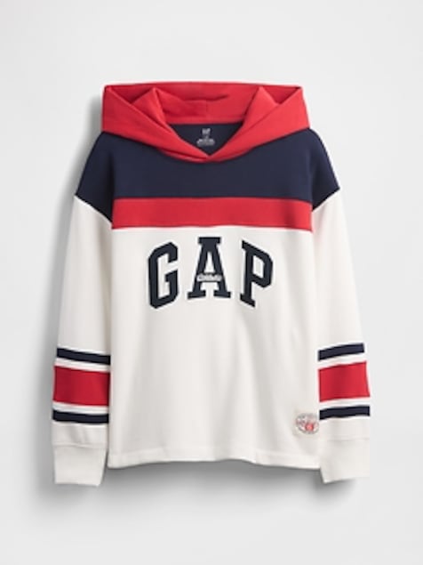 Kids VintageSoft Colorblock Athletic Logo Hoodie