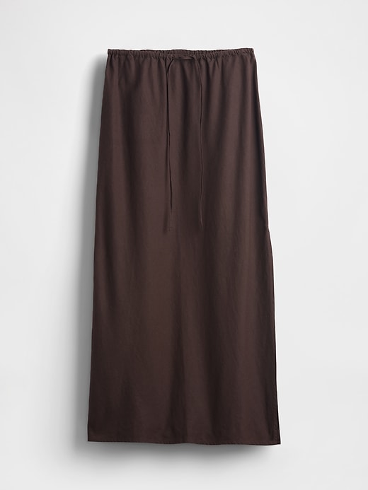 Image number 5 showing, Linen-Blend Midi Skirt