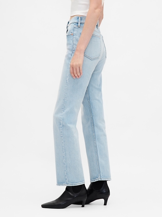Image number 3 showing, High Rise '90s Straight Crop Jeans