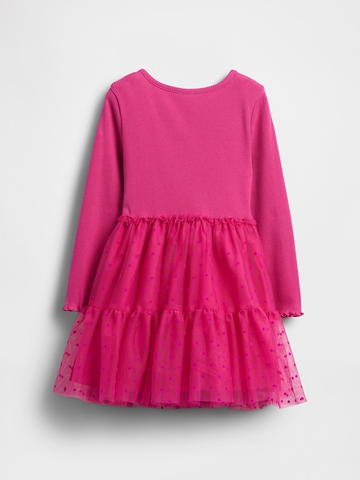 Image number 3 showing, Baby & Toddler Mixed Media Tulle Dress