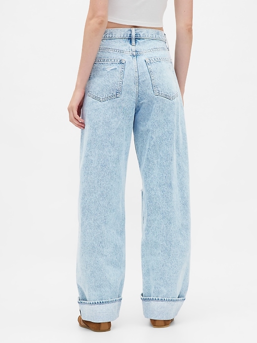 Image number 4 showing, High Rise Barrel Jeans