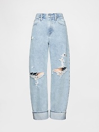 High Rise Barrel Jeans