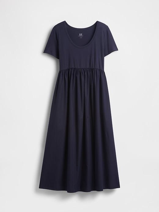 Image number 1 showing, Maternity Mixed Media Maxi Dress