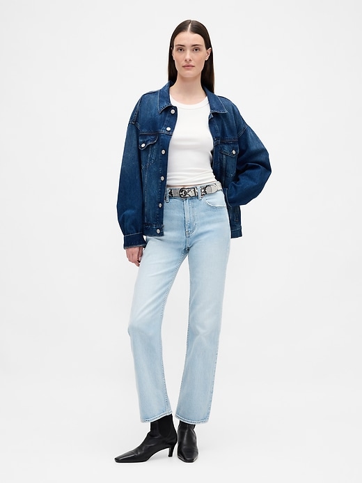 Image number 1 showing, High Rise '90s Straight Crop Jeans