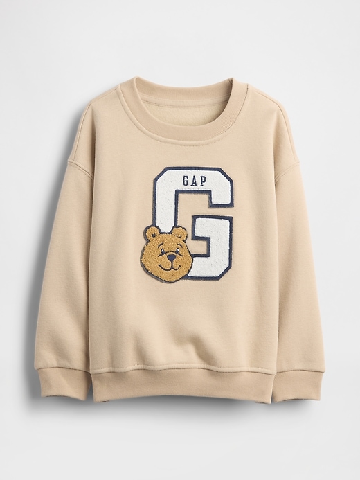 Image number 1 showing, Baby & Toddler VintageSoft Varsity Bear Sweatshirt