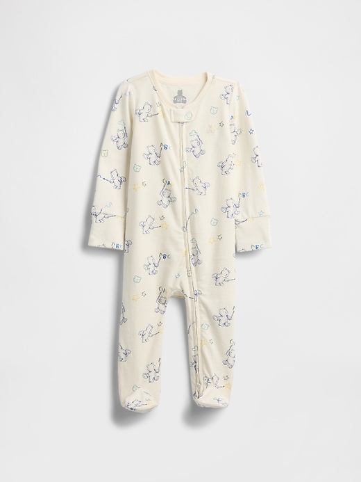 Image number 1 showing, Baby First Favorites Organic Cotton Footed One-Piece
